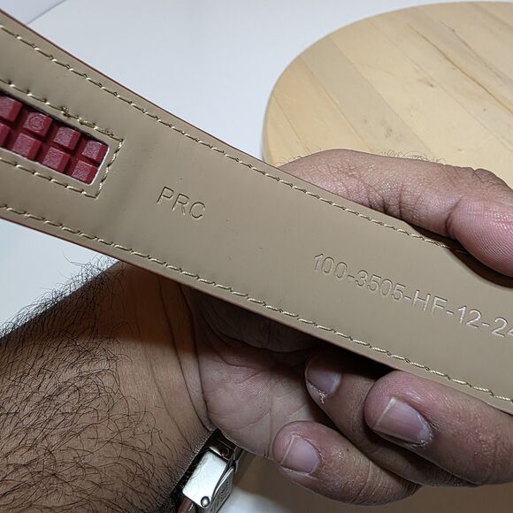 Nexbelt Neubelt Vegan Leather Golf Ratchet Belt - Pebble Grain Cognac NWT - Picture 11 of 12